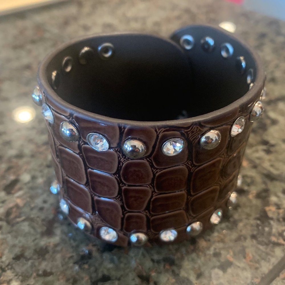Rhinestone studded Cuff Bracelet